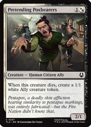 Pretending Poxbearers  (TLA-237) - Avatar: The Last Airbender Foil