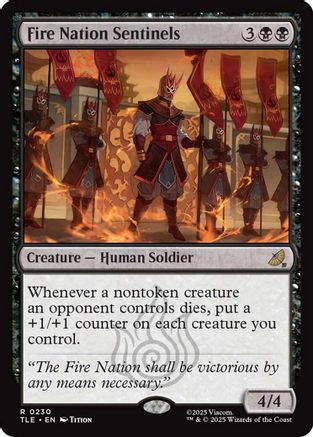 Fire Nation Sentinels  (TLE-230) - Avatar: The Last Airbender: Eternal-Legal Foil
