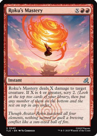 Roku's Mastery  (TLE-243) - Avatar: The Last Airbender: Eternal-Legal Foil