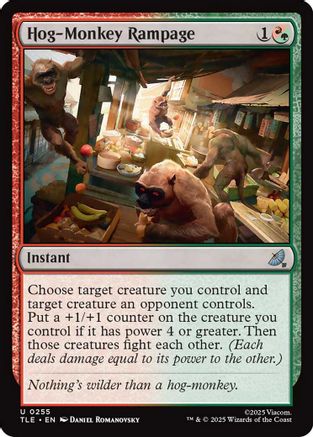 Hog-Monkey Rampage  (TLE-255) - Avatar: The Last Airbender: Eternal-Legal Foil