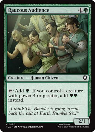 Raucous Audience  (TLA-190) - Avatar: The Last Airbender Foil