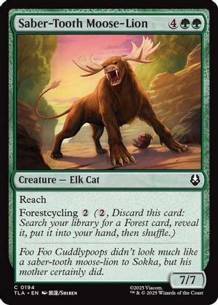 Saber-Tooth Moose-Lion  (TLA-194) - Avatar: The Last Airbender Foil