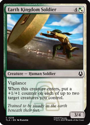 Earth Kingdom Soldier  (TLE-216) - Avatar: The Last Airbender: Eternal-Legal Foil