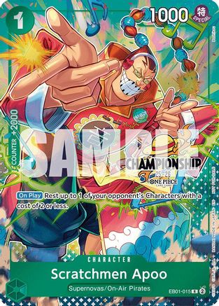 (EB01-015) Scratchmen Apoo (CS 25-26 Celebration Pack) - One Piece Promotion Cards Foil