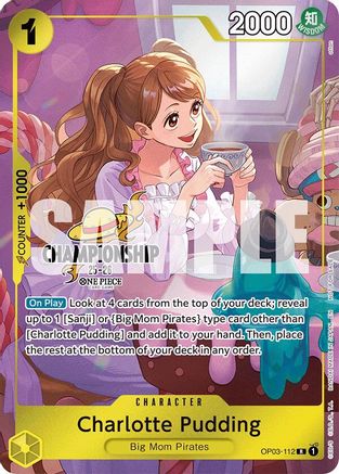 (OP03-112) Charlotte Pudding (112) (CS 25-26 Celebration Pack) - One Piece Promotion Cards Foil