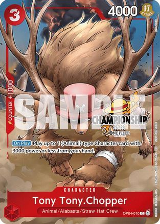 (OP04-010) Tony Tony.Chopper (CS 25-26 Celebration Pack) - One Piece Promotion Cards Foil