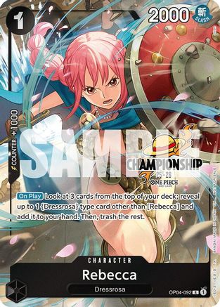 (OP04-092) Rebecca (CS 25-26 Celebration Pack) - One Piece Promotion Cards Foil