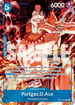(OP07-053) Portgas.D.Ace (CS 25-26 Celebration Pack) - One Piece Promotion Cards Foil
