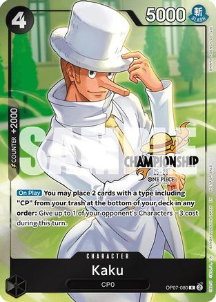 (OP07-080) Kaku (CS 25-26 Celebration Pack) - One Piece Promotion Cards Foil