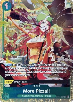 (OP07-037) More Pizza!! (Premium Card Collection -Best Selection Vol. 4-) - One Piece Promotion Cards Foil