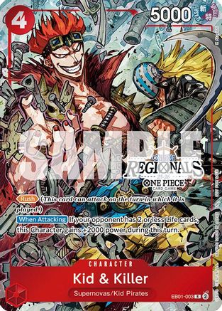 (EB01-003) Kid & Killer (Online Regional Participation Pack 2025 Vol.2) - One Piece Promotion Cards Foil