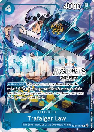 (OP07-047) Trafalgar Law (Online Regional Participation Pack 2025 Vol.2) - One Piece Promotion Cards Foil