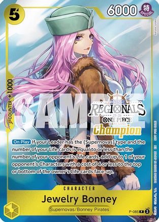 (P-085) Jewelry Bonney (Online Regional Champion Card Set 2025 Vol.2) - One Piece Promotion Cards Foil