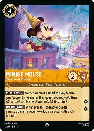 (005/204)  Minnie Mouse - Sweetheart Princess - Fabled  Normal