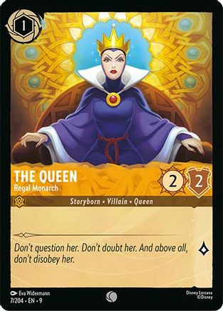 (007/204)  The Queen - Regal Monarch - Fabled  Cold Foil