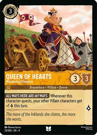 (023/204)  Queen of Hearts - Wonderland Empress - Fabled  Normal