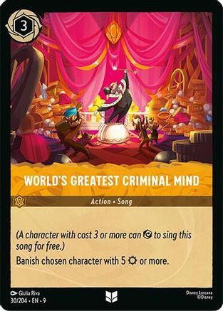 (030/204)  World's Greatest Criminal Mind - Fabled  Cold Foil