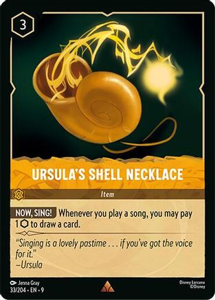 (033/204)  Ursula's Shell Necklace - Fabled  Cold Foil
