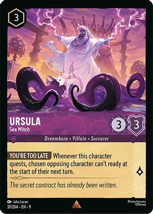 (037/204)  Ursula - Sea Witch - Fabled  Normal