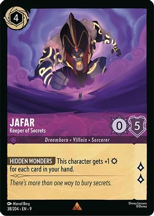(038/204)  Jafar - Keeper of Secrets - Fabled  Cold Foil