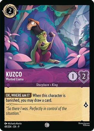 (049/204)  Kuzco - Wanted Llama - Fabled  Normal