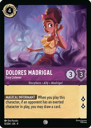 (051/204)  Dolores Madrigal - Easy Listener - Fabled  Normal