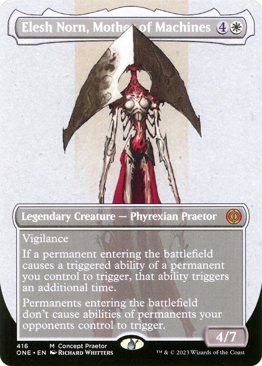 Elesh Norn, Mother of Machines (ONE-416) - Phyrexia: All Will Be One (Borderless) Foil