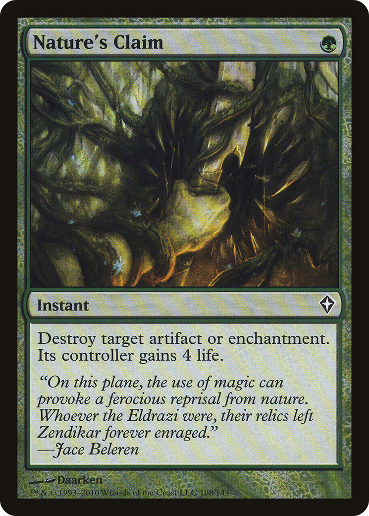 Nature's Claim (WWK-108) - Worldwake Foil