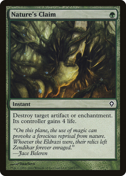 Nature's Claim (WWK-108) - Worldwake Foil