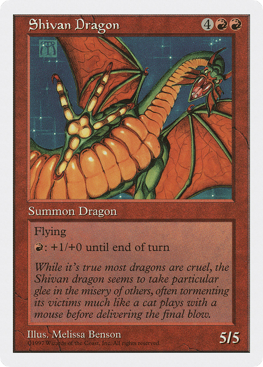 Shivan Dragon (5ED-267) - Fifth Edition