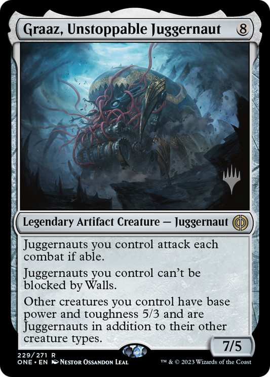 Graaz, Unstoppable Juggernaut (PONE-229P) - Phyrexia: All Will Be One Promos