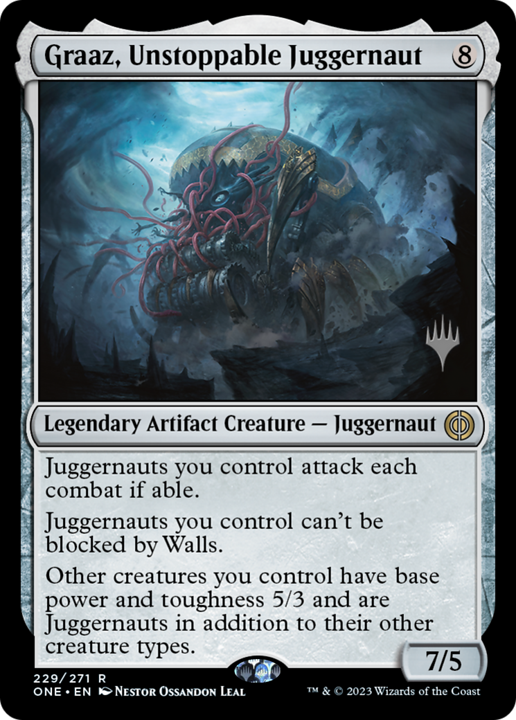 Graaz, Unstoppable Juggernaut (PONE-229P) - Phyrexia: All Will Be One Promos Foil