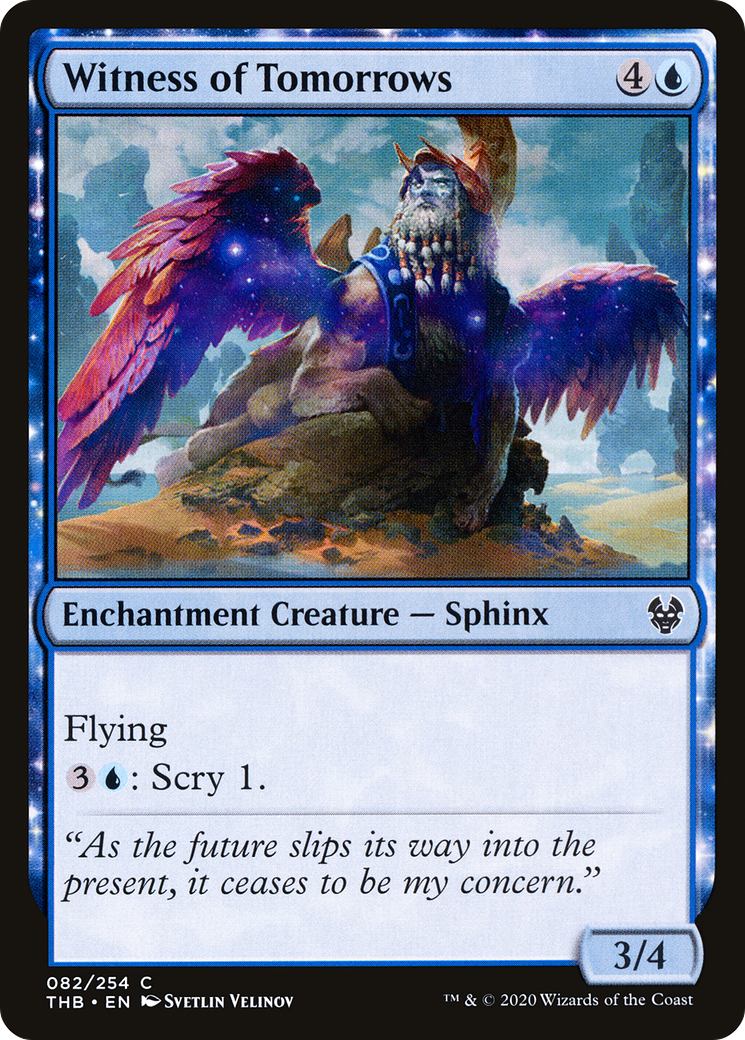 Witness of Tomorrows (THB-082) - Theros Beyond Death Foil