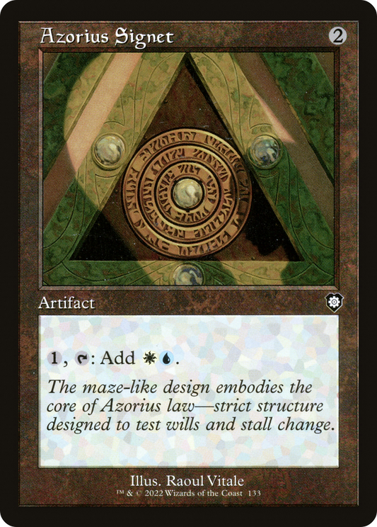 Azorius Signet (Retro Frame) (BRC-133) - The Brothers' War Commander