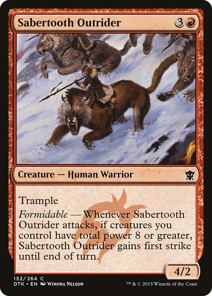 Sabertooth Outrider (DTK-152) - Dragons of Tarkir Foil