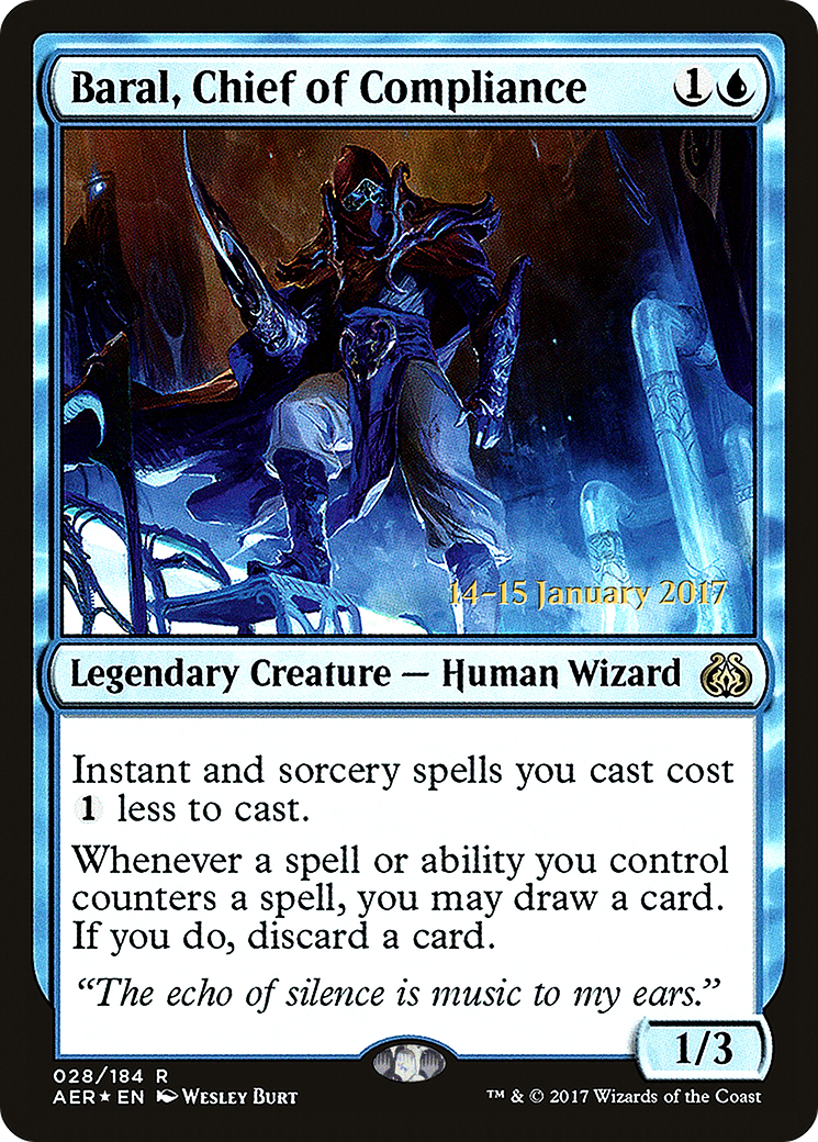 Baral, Chief of Compliance (PRE-28S) - Aether Revolt Promos (Prerelease) Foil