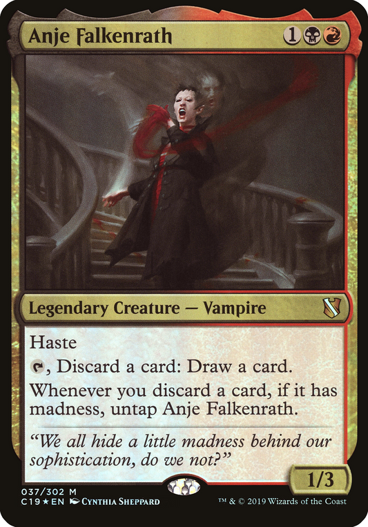 Anje Falkenrath (OC19-037) - Commander 2019 Oversized Foil