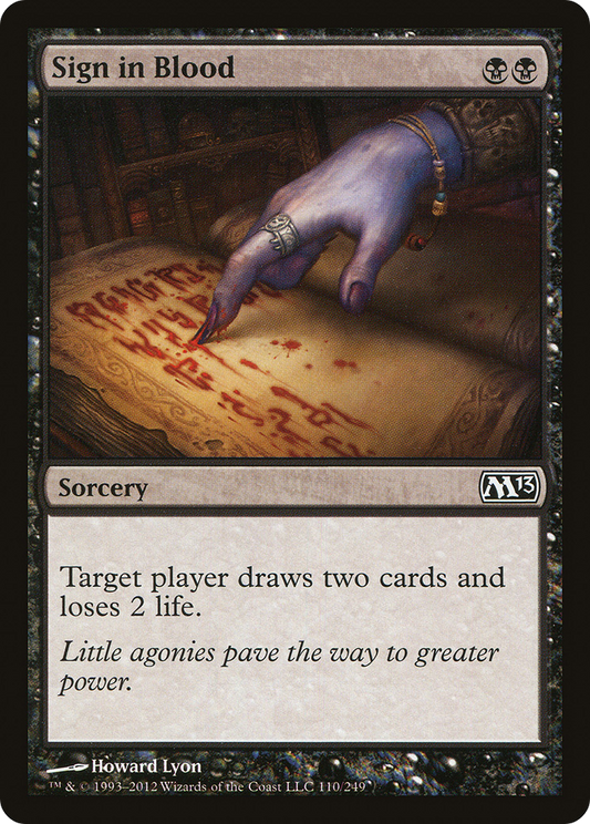 Sign in Blood (M13-110) - Magic 2013