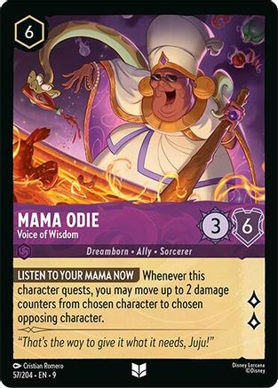 (057/204)  Mama Odie - Voice of Wisdom - Fabled  Cold Foil