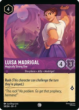 (058/204)  Luisa Madrigal - Magically Strong One - Fabled  Normal