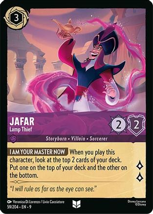 (059/204)  Jafar - Lamp Thief - Fabled  Cold Foil