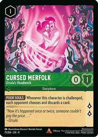 (071/204)  Cursed Merfolk - Ursula's Handiwork - Fabled  Cold Foil