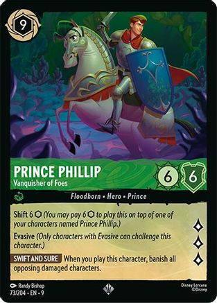 (073/204)  Prince Phillip - Vanquisher of Foes - Fabled  Cold Foil