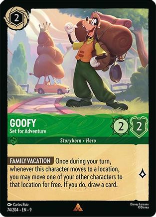 (074/204)  Goofy - Set for Adventure - Fabled  Cold Foil