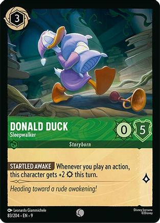 (083/204)  Donald Duck - Sleepwalker - Fabled  Normal