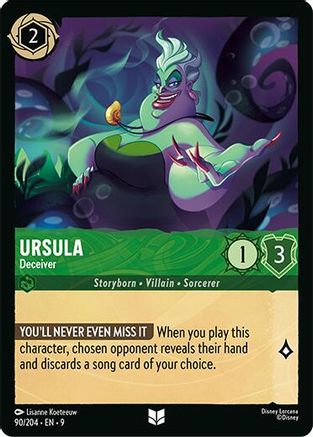 (090/204)  Ursula - Deceiver - Fabled  Normal