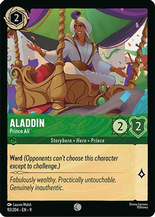 (092/204)  Aladdin - Prince Ali - Fabled  Normal