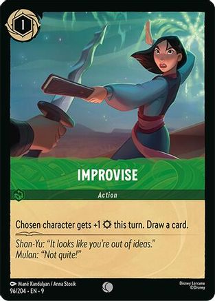 (096/204)  Improvise - Fabled  Normal