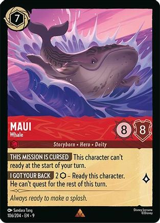 (106/204)  Maui - Whale - Fabled  Cold Foil