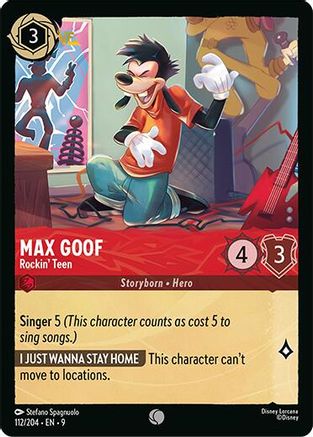 (112/204)  Max Goof - Rockin' Teen - Fabled  Cold Foil
